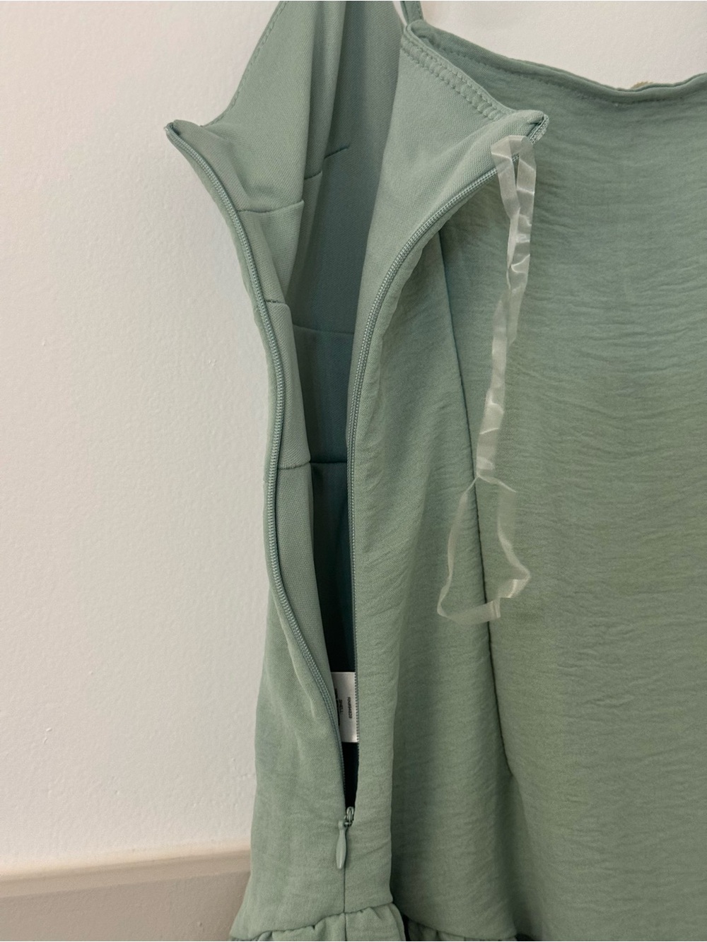 Sage Green Ruffle Romper - Picture 3 of 3